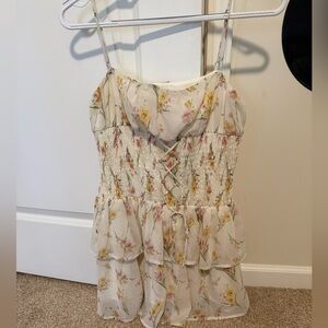 Floral Smocked Women's Dress